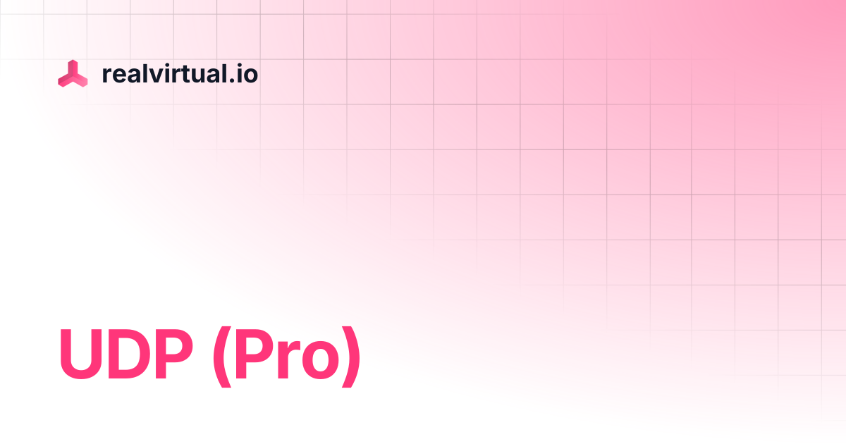 UDP (Pro) | realvirtual.io