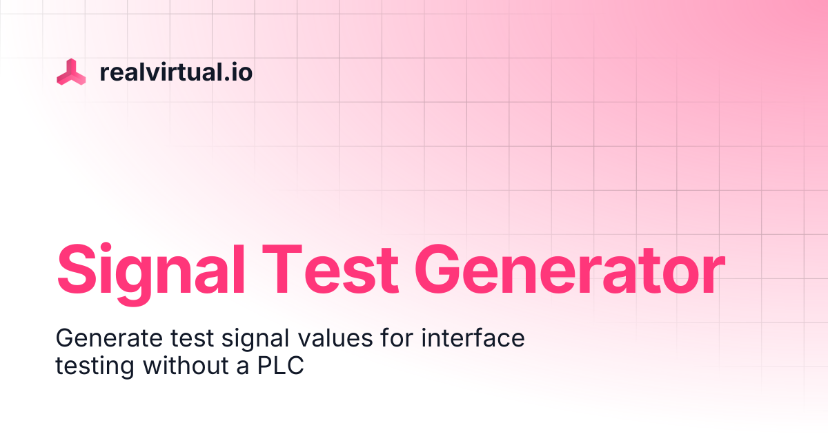 Signal Test Generator | realvirtual.io
